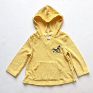 Old Navy yellow terry hoodie GUC 18-24 months